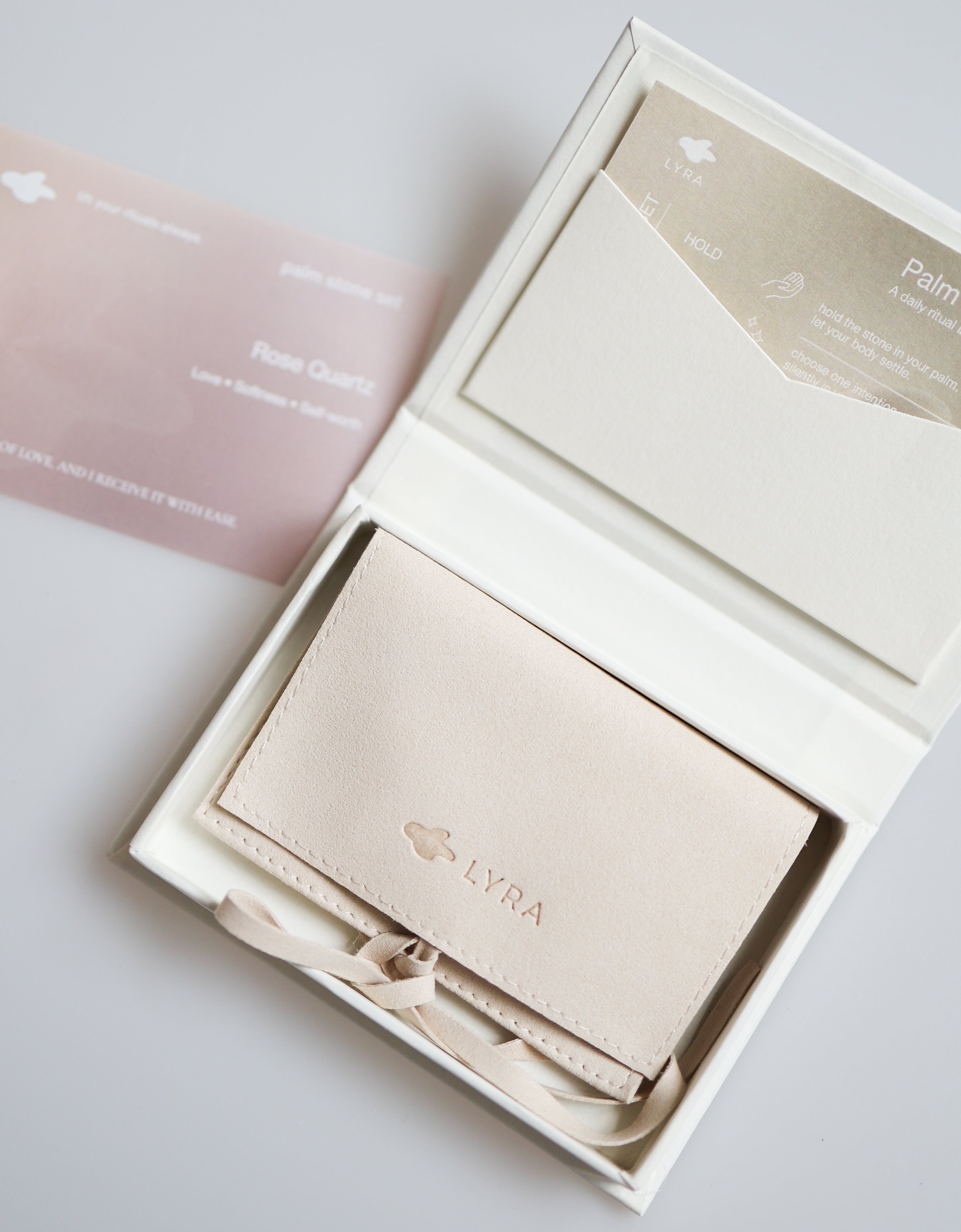 𝐑𝐄𝐒𝐄𝐓 Palm Stone Ritual Gift Set