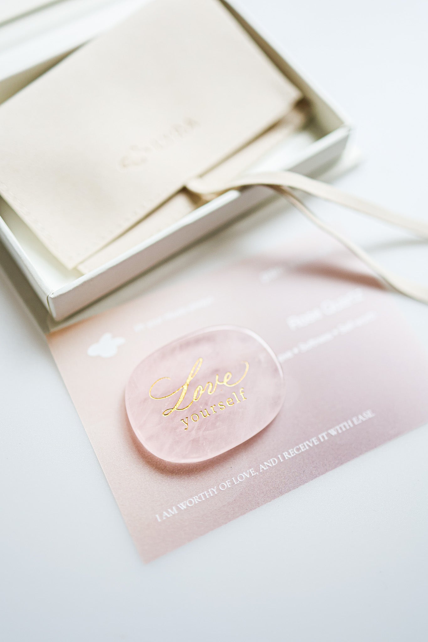 𝐑𝐄𝐒𝐄𝐓 Palm Stone Ritual Gift Set