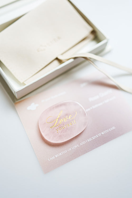 𝐑𝐄𝐒𝐄𝐓 Palm Stone Ritual Gift Set