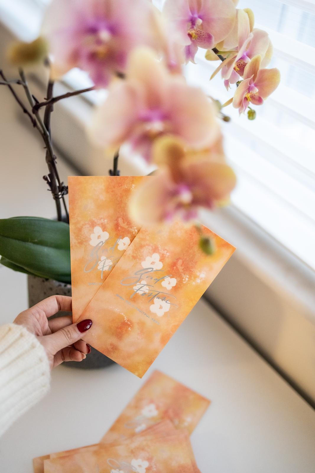 LAISEE  •  “Good Fortune” Calligraphy Lai See Packets